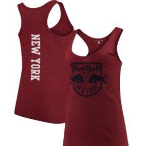 New York Red Bulls MLS 5th & Ocean New Era Women's  Racerback Tank Top